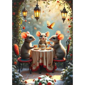 Alipson Puzzle - Puzzle Tea Time mouse - 500 piese