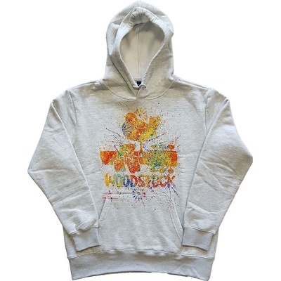 Woodstock mikina Splatter Muž Unisex Biela