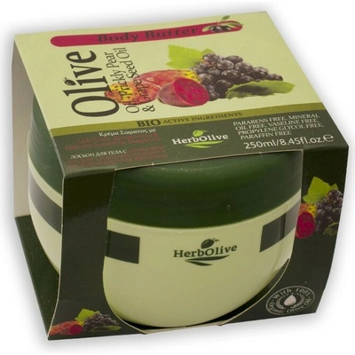 HerbOlive Prickly Pear & Grape Seed telové maslo 250 ml
