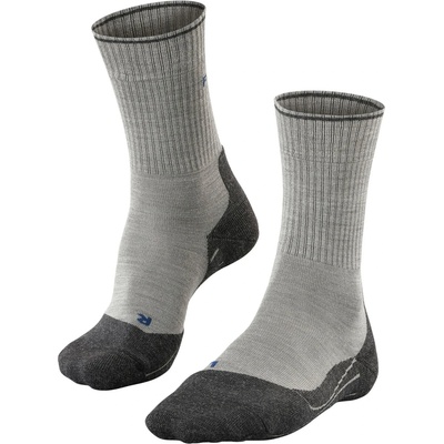 Falke Мъжки туристически чорапи Falke TK2 Wool Silk Walking socks - Light Grey - размер 46-48 (EU) (201-1710-0214)