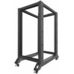 Lanberg Open rack stand 22U 600x1000 black