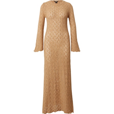 Monki Плетена рокля бежово, размер XS