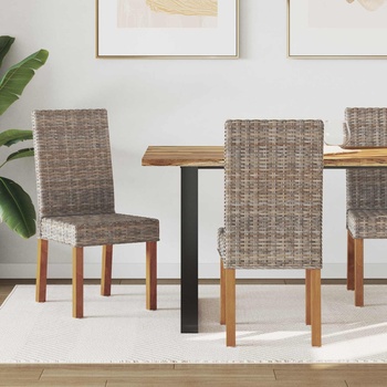 vidaXL Трапезен стол 2 pcs Кубу сив 45 x 54 x 93 см (42012420)