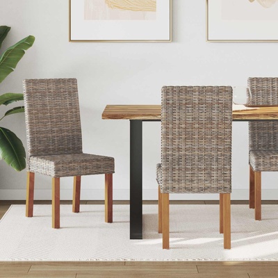 vidaXL Трапезен стол 2 pcs Кубу сив 45 x 54 x 93 см (42012420)