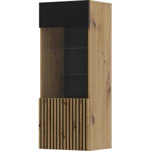 BIM Furniture Шкаф auris 1d, дъб артисан/черен мат (aurishangcabinet)