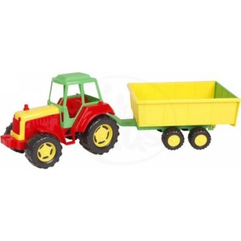 Frabar Traktor s vozíkom Červeno-zelená