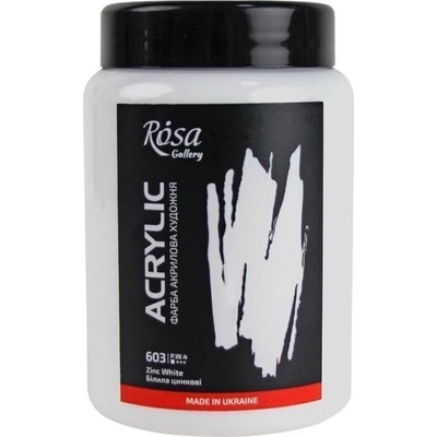 Rosa Gallery АКРИЛНА боя Zinc White (603) 400 ml 1 бр (324161603)