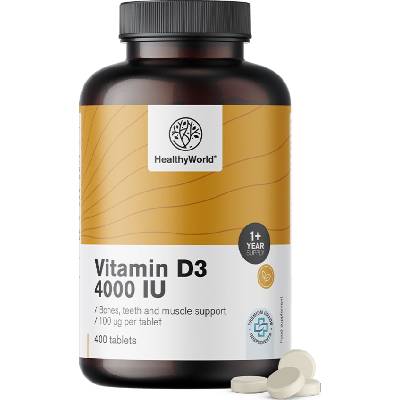 HealthyWorld Витамин d3 4000 iu - 400 таблетки
