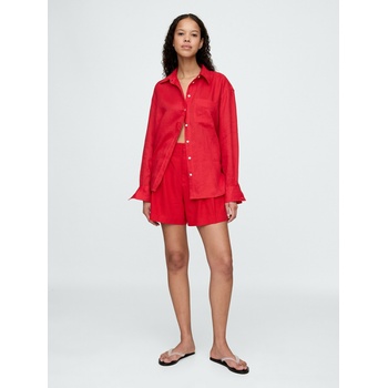 GAP Ленени къси панталони GAP GAP | Cherven | ЖЕНИ | S