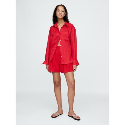 GAP Ленени къси панталони GAP GAP | Cherven | ЖЕНИ | S