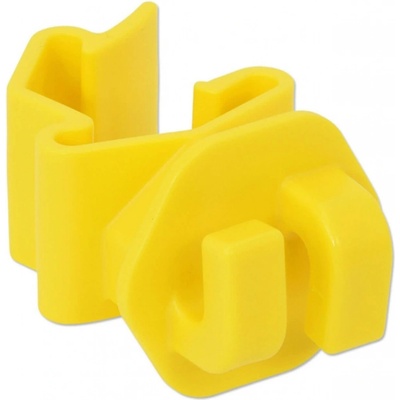 Plastový izolátor na T-sloupky elektrické ohrady, pro lanka a lana do 8 mm - 10 ks