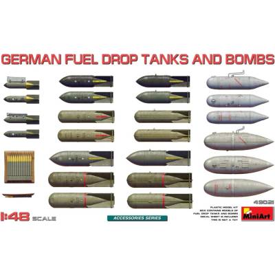 Miniart German Fuel drop tanks and bombs 1:48