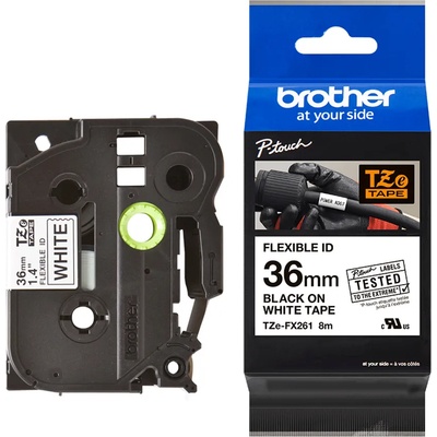 Brother Лента лам. Brother TZEFX261 BK/W 36 орг (TZEFX261)