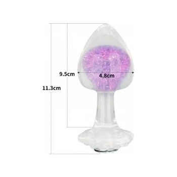 Lovetoy Gemoria Silicone Butt Plug - purple
