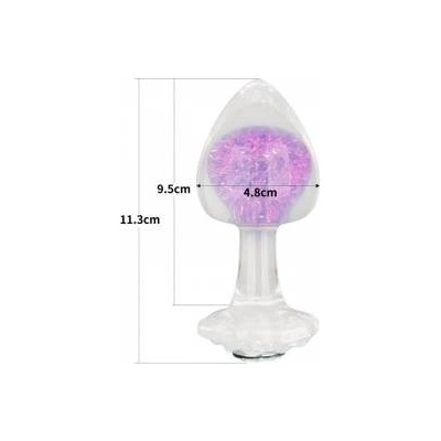 Lovetoy Gemoria Silicone Butt Plug - purple