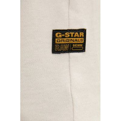 G-Star Raw Памучна тениска G-Star Raw в бежово с изчистен дизайн D24449-C812 (D24449.C812)