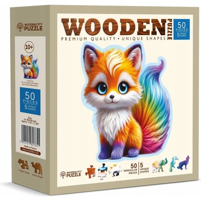 WOODEN CITY Drevené Roztomilá líška 50 dielov