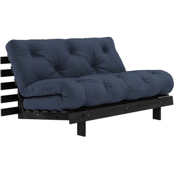 Karup Design Тъмносин разтегателен диван 140 cm Roots Black Night - Karup Design (123402737140)