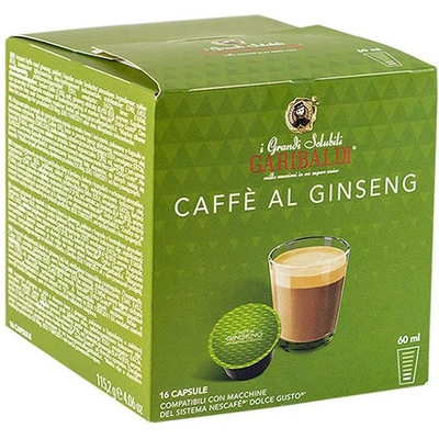 Gran Caffe GARIBALDI Кафе капсула Garibaldi Caffe Al Ginseng 16 бр. , съвместими с Dolce Gusto (100456)