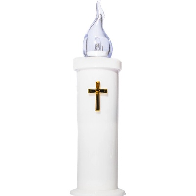 LED kahanec S7 kríž - biely plameň