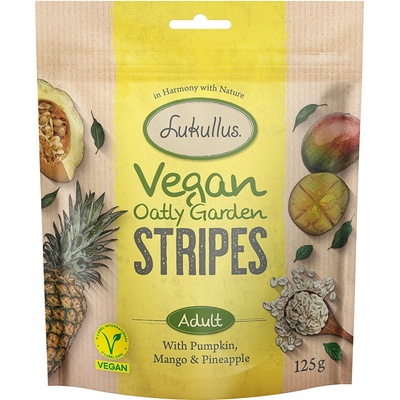 Lukullus Vegan Garden Stripes tekvica mango a ananás výhodné balenie 3 x 125 g