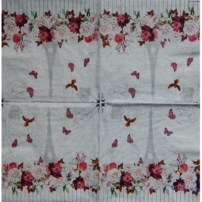 Ambiente obrúsky Romantic Paris 33x33cm