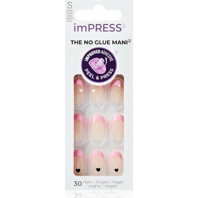 KISS imPRESS The No Glue Mani umelé nechty samolepiace Ditto 30 ks