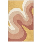 Mila Home Килим подходящ за пране в цвят жълта охра и сиво-розов 120x180 cm Strawberry Creamsicle - Mila Home (HKG-MMN-Colorful-010-120x180)