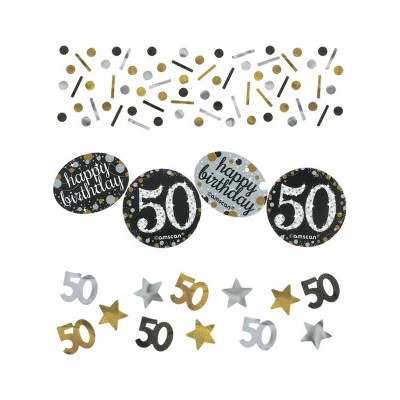 Konfety na párty oslava 50. narodenín