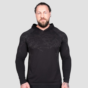 GymBeam Блуза с дълъг ръкав Static Black L