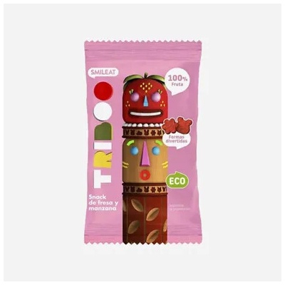 Smileat Ovocné měkké bonbónky jablko a jahody 100% BIO 5 x 25 g