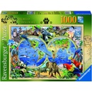 Puzzle Ravensburger Svět divokých zvířat 1000 dílků