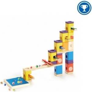Hape - Дървена писта с топчета - Музикално движение (H6012)