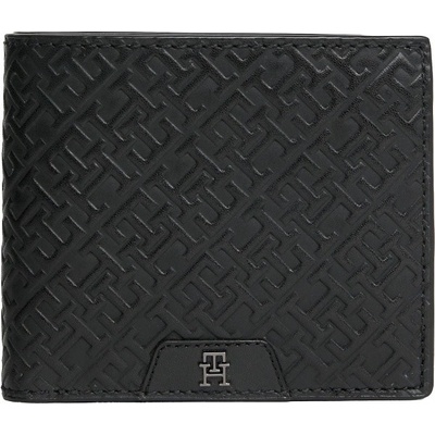 Tommy Hilfiger pánská kožená TH Monogram Extra Card And Coin Wallet / čierna
