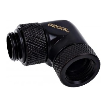 Alphacool Ъглов адаптер Alphacool Eiszapfen, 90°, G1/4 външна към G1/4 вътрешна резба, Черен мат (1011189)