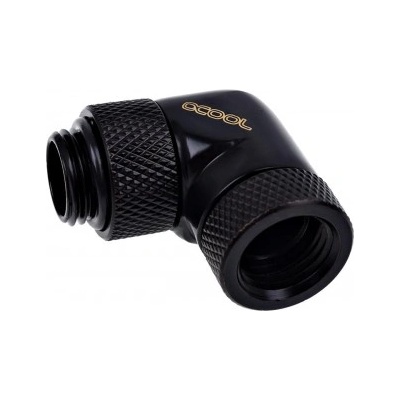 Alphacool Ъглов адаптер Alphacool Eiszapfen, 90°, G1/4 външна към G1/4 вътрешна резба, Черен мат (1011189)