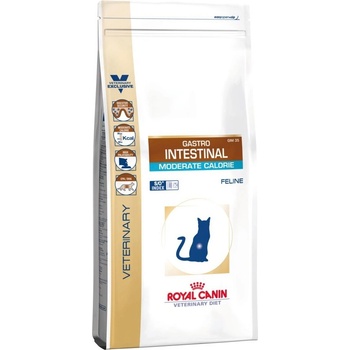 Royal Canin Royal Canin Gastro Intestinal Moderate Calorie Храна за котки, суха, за възрастни, за стомашно-чревни проблеми, от домашни птици и ориз, 2 kg