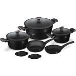 Fashion Fahion by Berlinger Haus Matte Black Collection Комплект прибори за хранене от 10 части - матово черно, розово злато (FTV-0046)