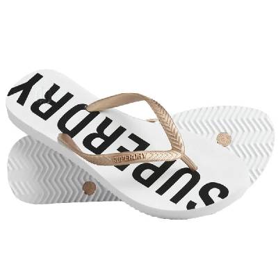 Джапанки Superdry Code Essential flip flops - Golden (Optic / Metallic Rose)