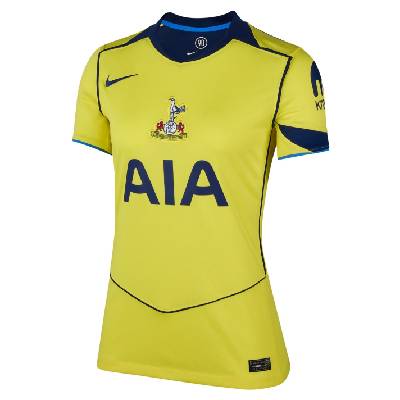 Дамска футболна фланелка Nike Tottenham Hotspur Third Shirt 2025 2026 Womens - Yellow/Blue