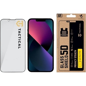 Tactical iPhone 13 mini TACTICAL GLASS SHIELD PRIVACY STEALTH 5D стъклен екранен протектор 5D, защита от погледи, ЧЕРЕН 57983127187 (57983127187)