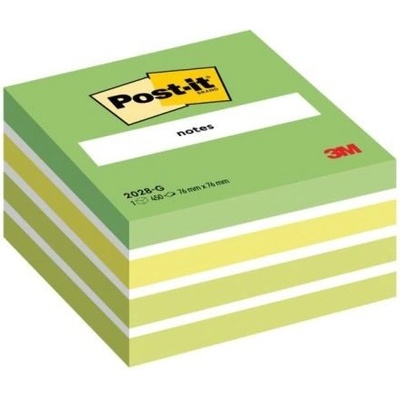 POST-IT Bloček kocka Post-it 76x76 zelená (MM202822)
