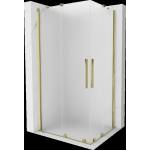 Mexen Velar Duo плъзгаща се душ кабина 90 x 80 см, матирана, златна - 871-090-080-32-50 (871-090-080-32-50)