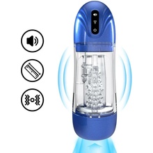 Pumped SonicPull Vibračný masturbátor s vákuovou stimuláciou Mettalic Blue
