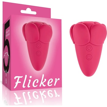 Image 1 of Клитор стимулатор с вибрации и почукване - Flicker Stimulator Rose Red (LVTOY00829)