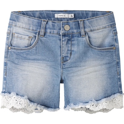 Name it Детски дънки Name it Kid's Salli Slim Denim Shorts Jeans - Medium Blue Denim - размер 98 (EU) (701-4706-0112)