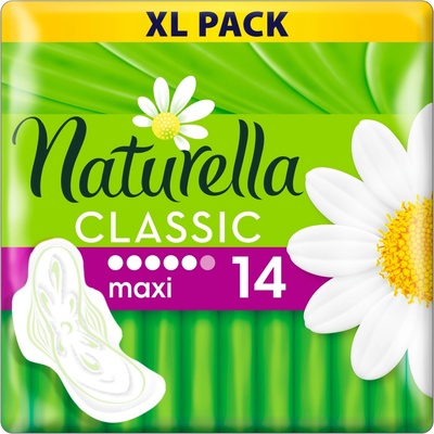 Naturella Classic Maxi Camomile Vložky s krídelkami 14 ks