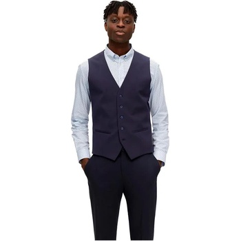 SELECTED Елек Selected Liam Slim Fit waistcoat - Blue (Navy Blazer)