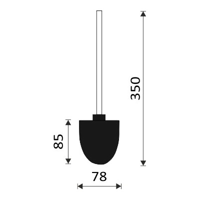 Nimco ND náhradní WC kartáč pro sérii ELI (1178EL-26)