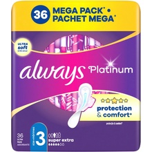 Always Platinum Super Extra velikost 3 Vložky s křidélky 36 ks